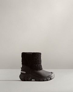 Black Hunter Insulated Sherpa Kids' Snow Boots | Ireland-65809